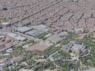 Barcelona City, Spain (2023) 3D Model preview
