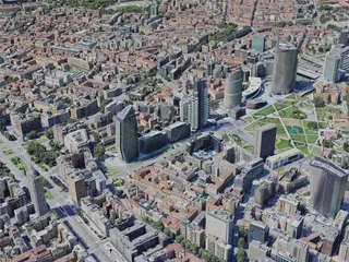 Milan City, Italy (2023) 3D Model preview