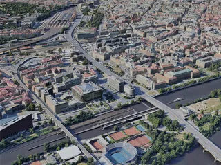 Prague City, Czechia (2023) 3D Model preview