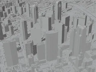 Dallas City, TX, USA (2022) 3D Model preview