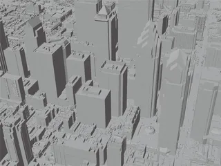 Philadelphia City, USA (2023) 3D Model preview