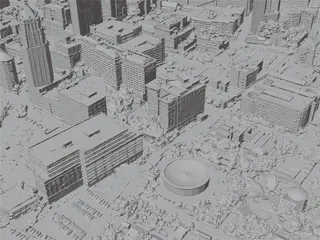 San Antonio City, USA (2023) 3D Model preview