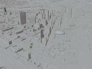 Fort Worth City, USA (2023) 3D Model preview