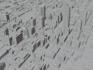 Indianapolis City, IN, USA (2022) 3D Model preview