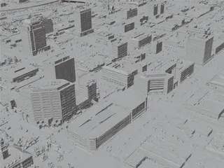 Colorado Springs City, USA (2022) 3D Model preview