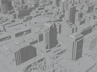 Sacramento City, USA (2023) 3D Model preview