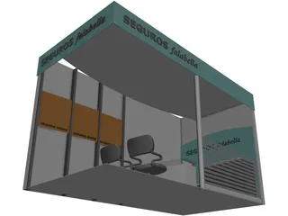 Retail Office 3D Model preview