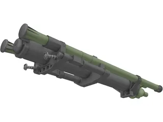 Strelets Missile Launcher 3D Model preview