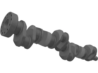 Crankshaft Cummins Diesel 3D Model preview