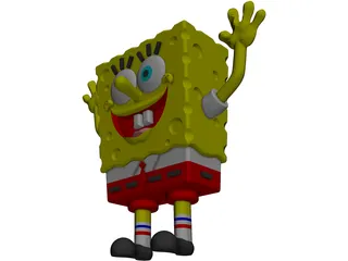 Sponge Bob Square Pants 3D Model preview