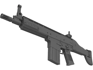 FN SCAR 3D Model preview