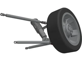 Racing Suspension 3D Model preview