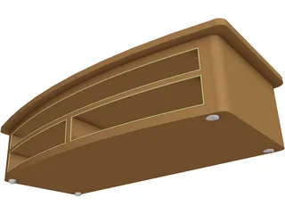 Video Rack 3D Model preview