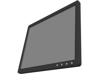 19inch LCD Monitor 3D Model preview