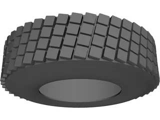 Wheel Tire 3D Model preview