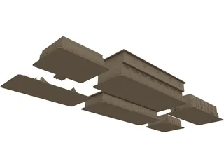 Desert Town 3D Model preview