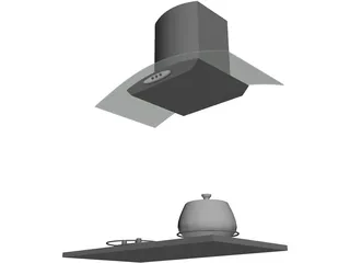 Kitchen Hood 3D Model preview