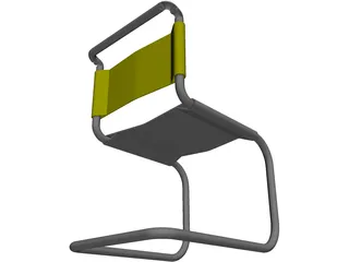Ludwig Meis van der Rohe Chair 3D Model preview