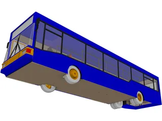 MAN Bus NL202 3D Model preview