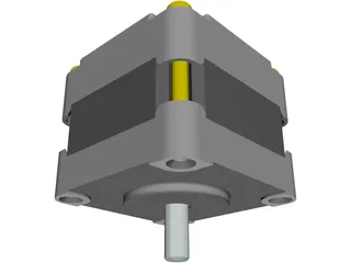 Stepper Motor 3D Model preview