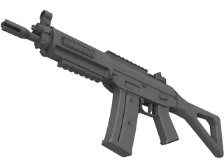 Sig552 Commando 3D Model preview