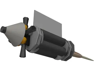Brilliant Pebble 3D Model preview