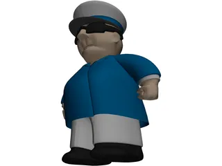 Captain 3D Model preview