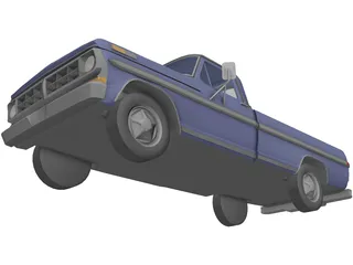 Ford Pickup (1977) 3D Model preview
