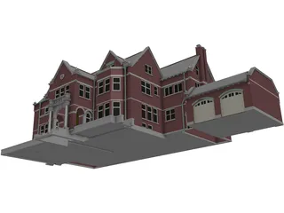 Victorian House 3D Model preview