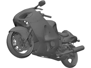 Suzuki Hayabusa 3D Model preview