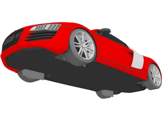 Audi R8 3D Model preview