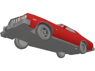 Ford Gran Torino 3D Model preview