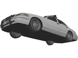 Ford Crown Victoria NYPD Police Interceptor 3D Model preview