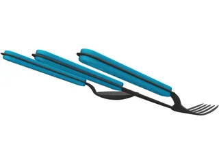 Cutlery 3D Model preview
