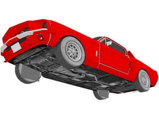 Ford Mustang Shelby Cobra G.T.500 3D Model preview