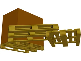 Euro Pallets 3D Model preview