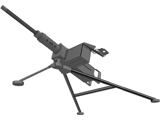 Browning 50 cal 3D Model preview