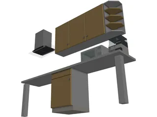 Kitchen Lineal 3D Model preview