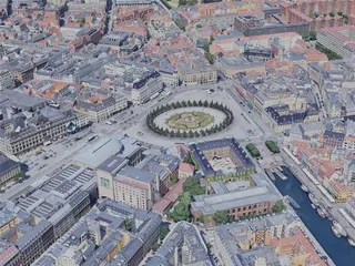 Copenhagen City, Denmark (2023) 3D Model preview