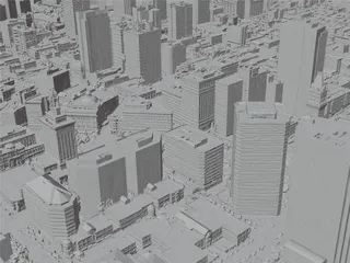 Oakland City, USA (2022) 3D Model preview