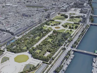 Paris City, France (2023) 3D Model preview