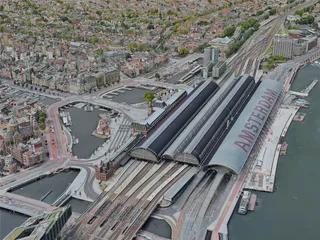 Amsterdam City, Netherlands (2022) 3D Model preview