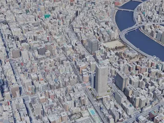 Tokyo City, Japan (2022) 3D Model preview
