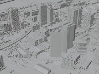 Brisbane City, Australia (2021) 3D Model preview