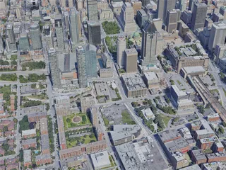 Montreal City, Canada (2022) 3D Model preview