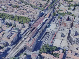Nimes City, France (2022) 3D Model preview