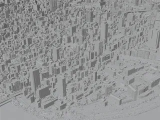 Osaka City, Japan (2021) 3D Model preview