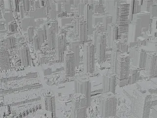 Vancouver City, Canada (2023) 3D Model preview