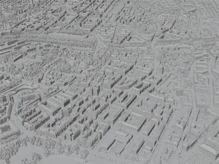 Zurich City, Switzerland (2023) 3D Model preview