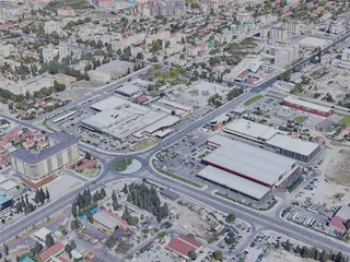Podgorica City, Montenegro (2023) 3D Model preview